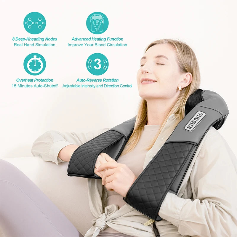 Relaxing Neck & Back Massage Pillow™